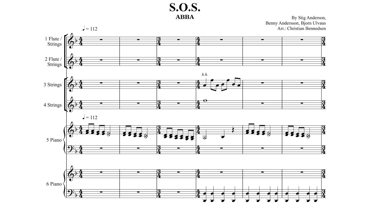 ABBA - S.O.S, - Keyboard ensemble