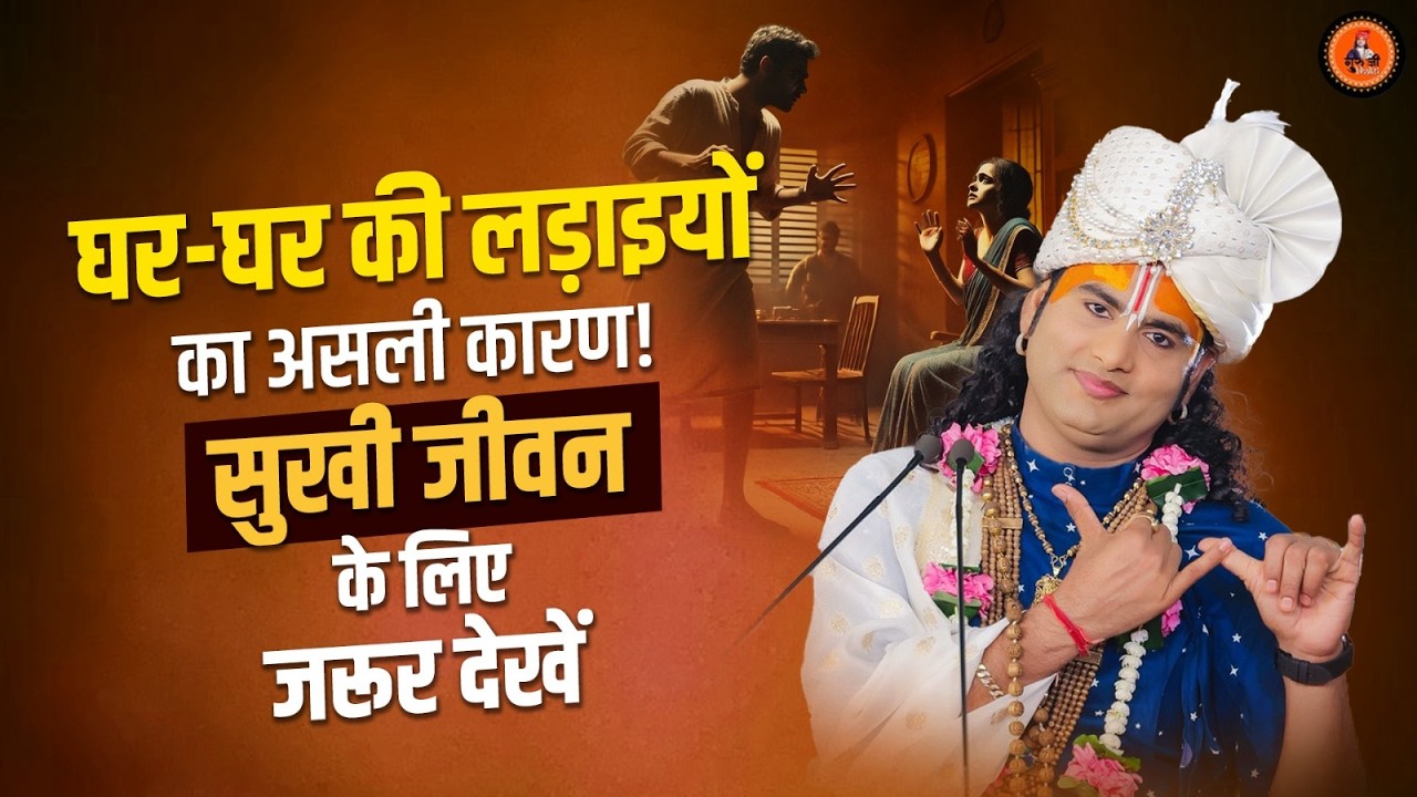 घर-घर की लड़ाइयों का असली कारण! सुखी जीवन के लिए जरूर देखें || Aniruddhacharya Ji Maharaj