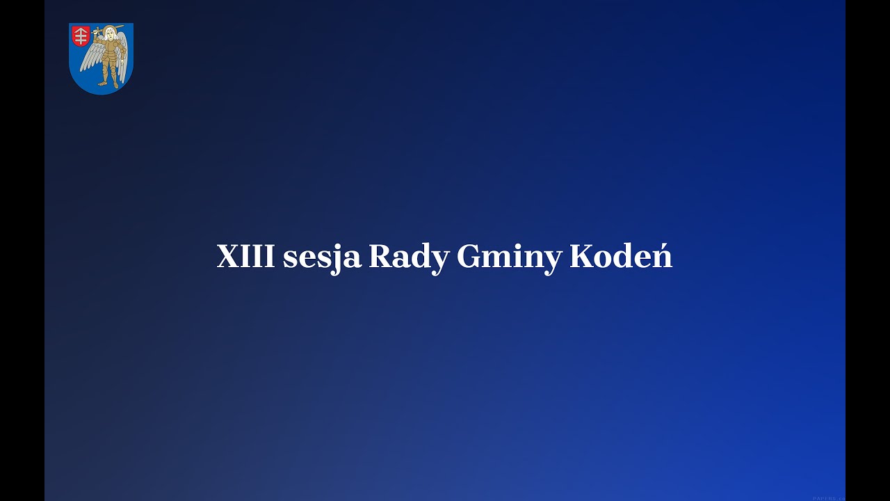XIII sesja Rady Gminy Kodeń