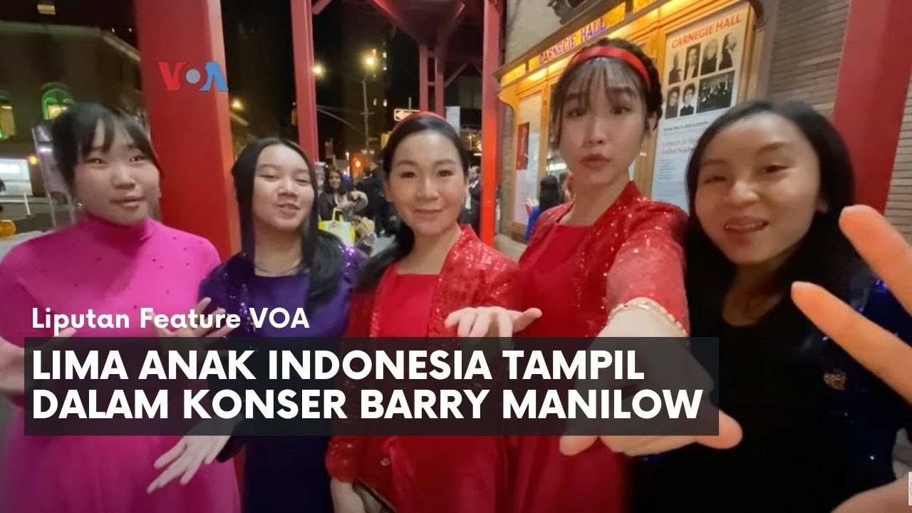 Lima Anak Indonesia Tampil dalam Konser Barry Manilow
