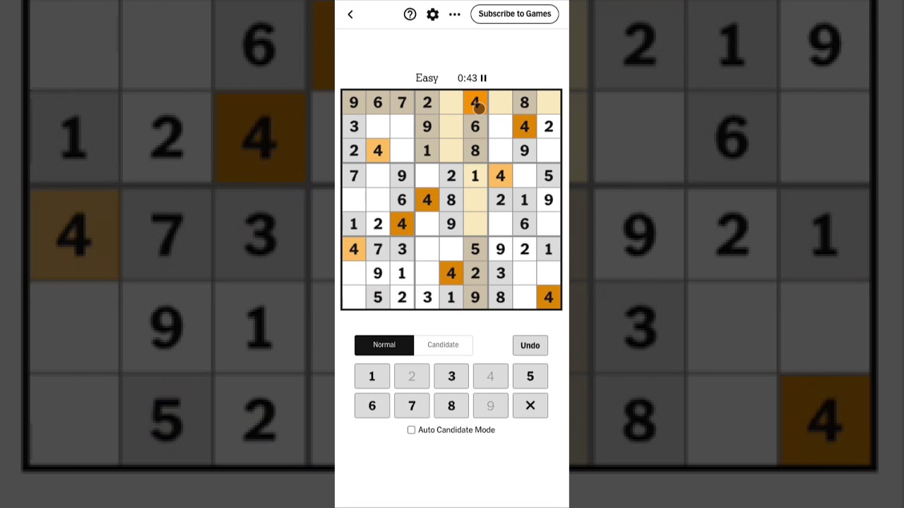NYT Sudoku Easy Today Answer  | March 20, 2026