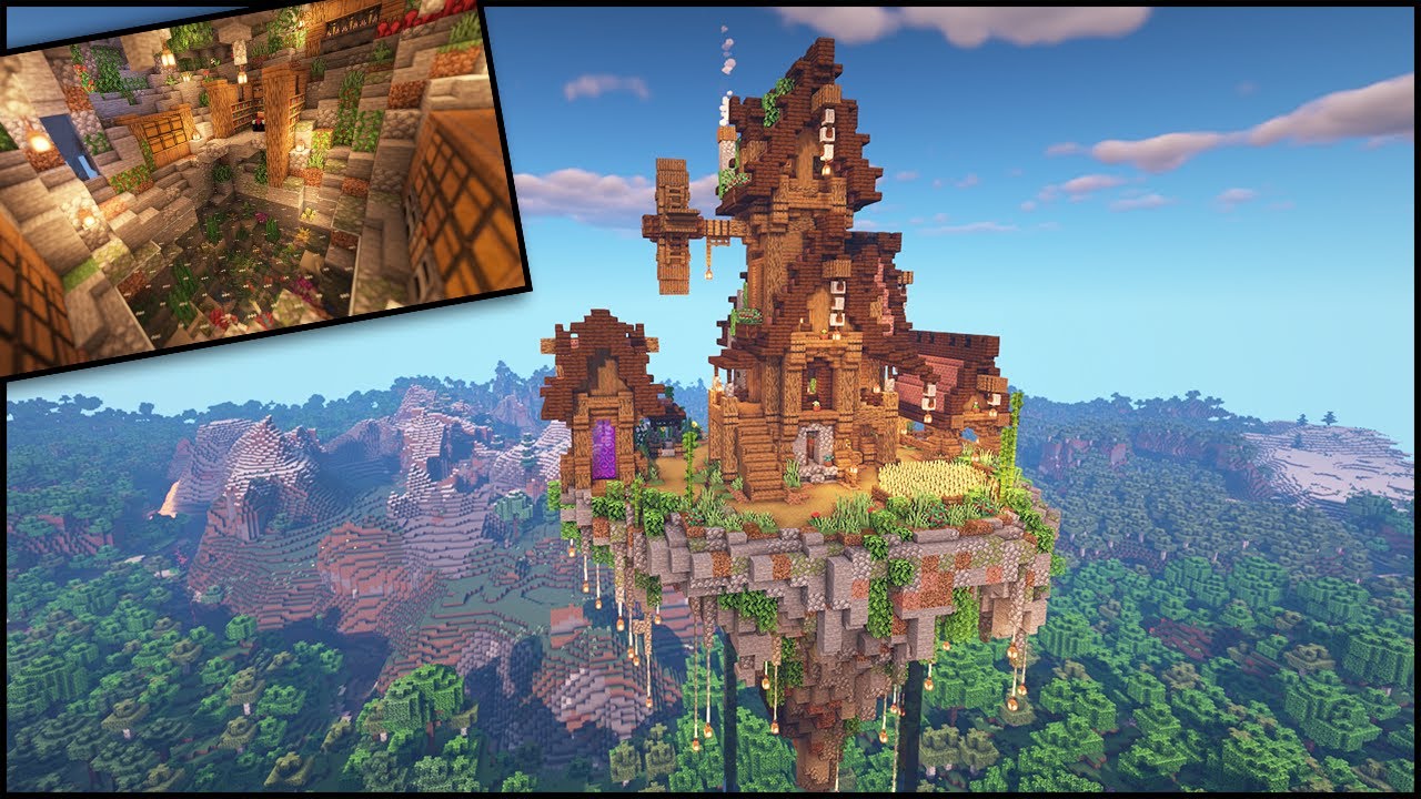 Minecraft Timelapse — Абсолютная база выживания на небесном острове!!! [Загрузка мира]