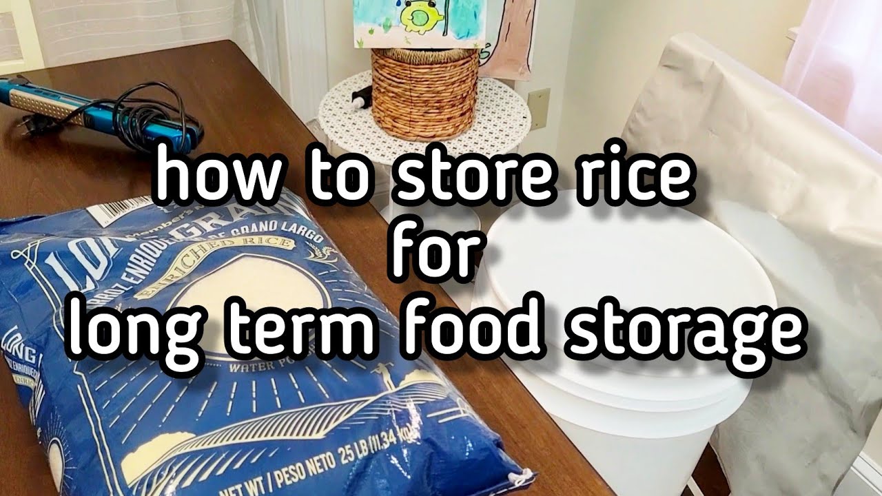 how to store rice for long term FOOD STORAGE | mylar bags & food grade buckets