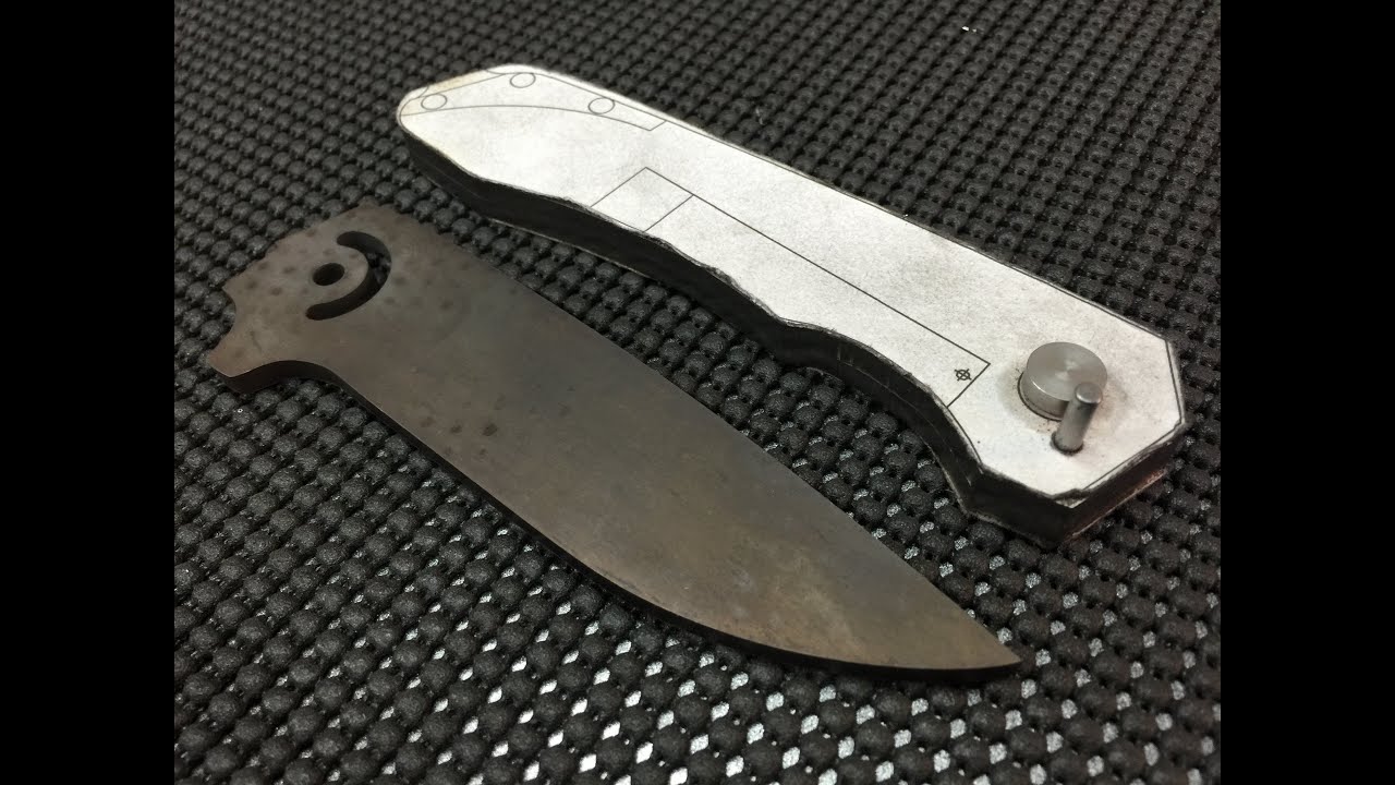Making a Folding Knife #4 Profiling and Aligning the Handles.