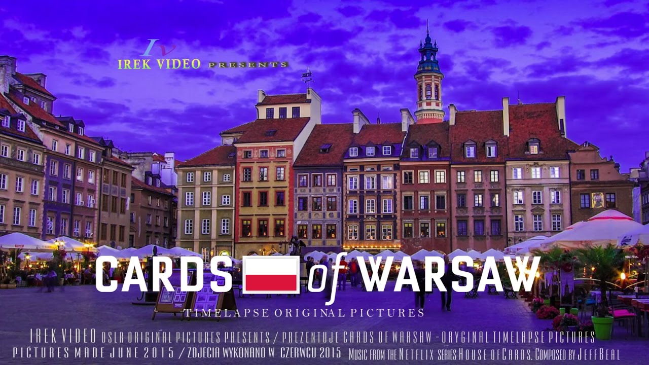 WARSAW timelapse. The capital of Poland. Warszawa