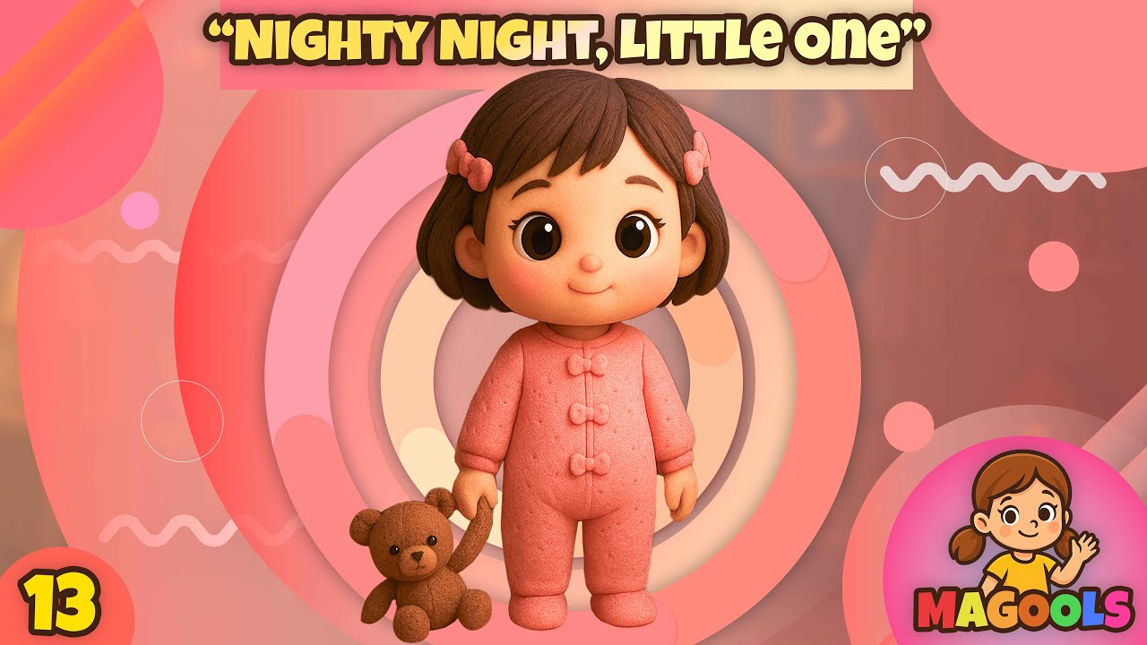 ✨ Nighty Night Little One | Magical Bedtime Lullaby Song for Kids ✨| #Magoolstv #kidssong #lullaby