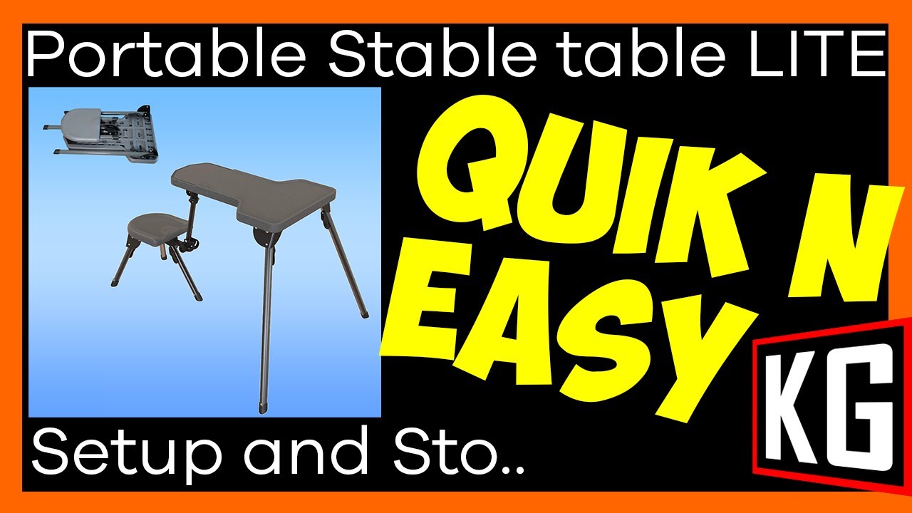 best portable shooting table setup and stow