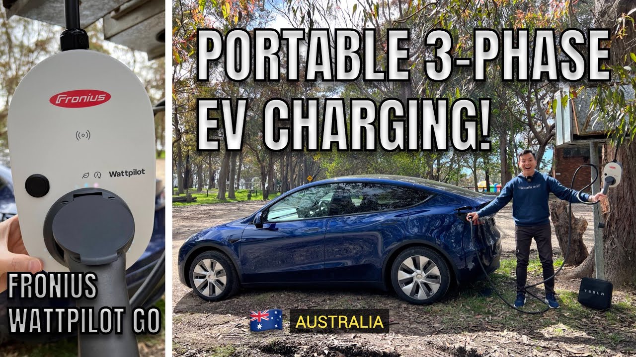 FRONIUS WATTPILOT GO AUSTRALIA PORTABLE 3 PHASE EV CHARGING Model Y