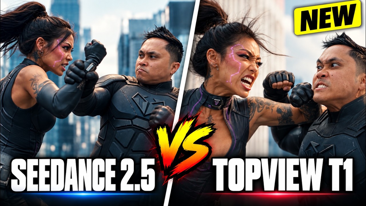 Seedance 2.5 против Topview T1