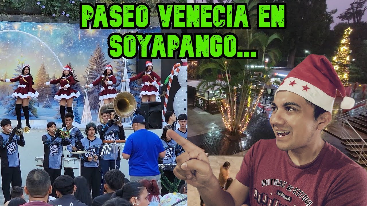 Mi primera vez en el centro comercial Paseo Venecia Soyapango.|Celebración navideña.