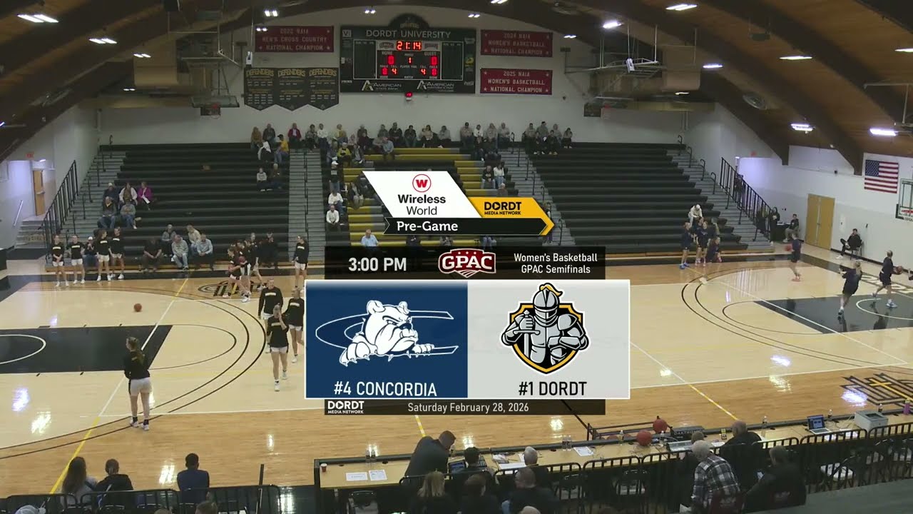 Dordt vs Concordia Women's Basketball GPAC Semifinals | Feb 28, 2026