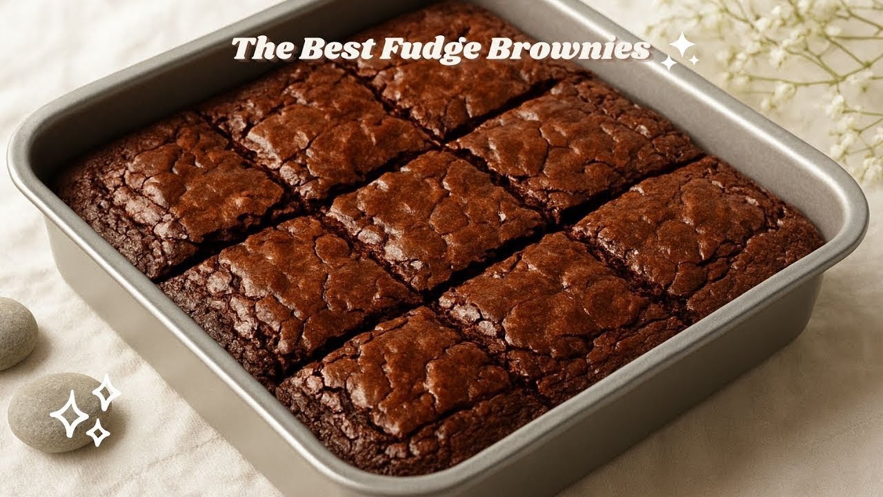 EASY Fudge Brownies | Baking Therapy✨