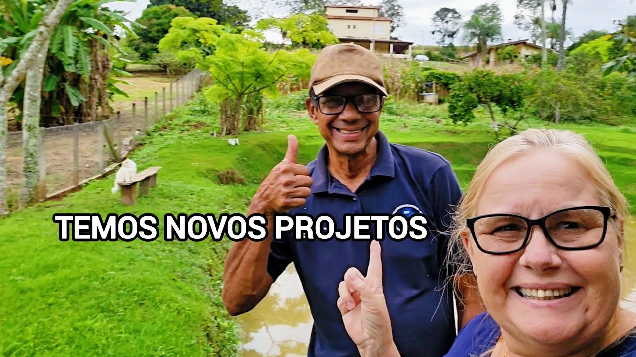 SEMANA DE MUITA CHUVA E MUITOS PROJETOS NOVOS AQUI NA ROÇA 