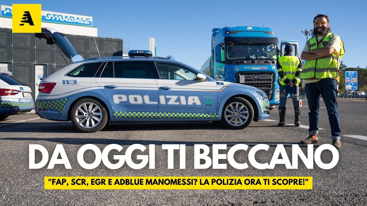 FAP, SCR, EGR e AdBLUE manomessi o ESCLUSI sui DIESEL? Da oggi la POLIZIA ti SCOPRE!
