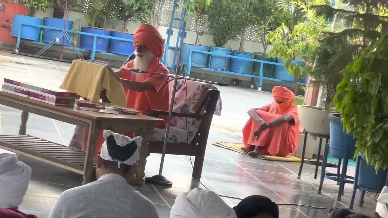 SEHAJ KATHA-GURBANI DISCOURSES SHARED@ NIRMAL KUTIA KARNAL BY HH MAHANT BABA RAM SINGH JI ON 15/4/23