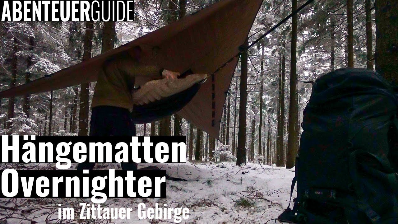 Hängematten-Overnighter im Schnee im Zittauer Gebirge | ABENTEUERGUIDE
