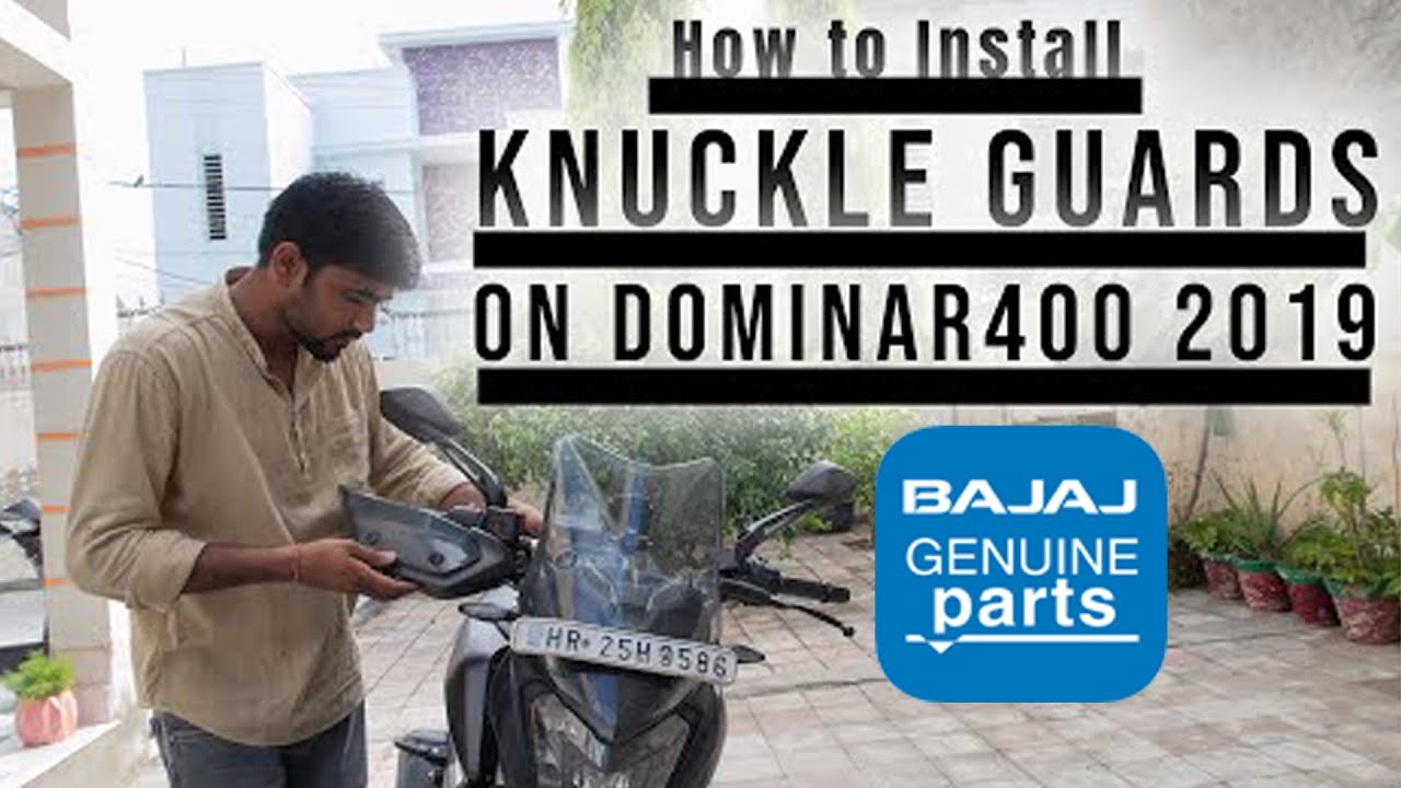 How to Install KNUCKLE GUARD on DOMINAR 400 2019 | FULL DETAIL VIDEO | RIDERGEM
