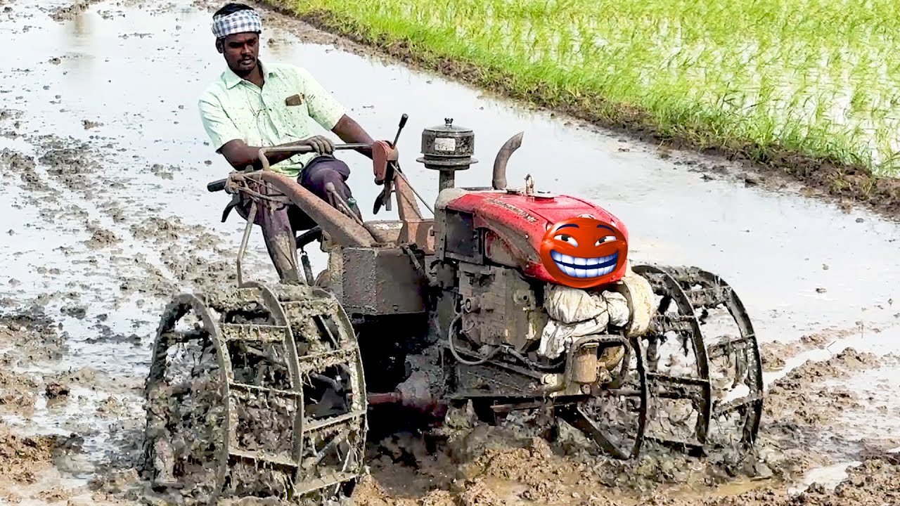 TRANSFORM Mini TRACTOR With Cage Wheels for Puddling Challenge!