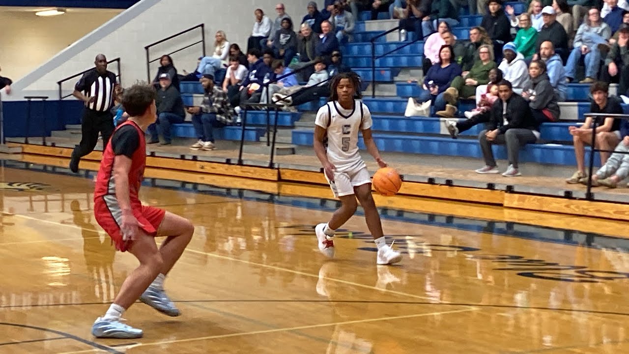 It was a blowout 😬🏀  Clover Blue Eagles vs Powdersville Patriots. 