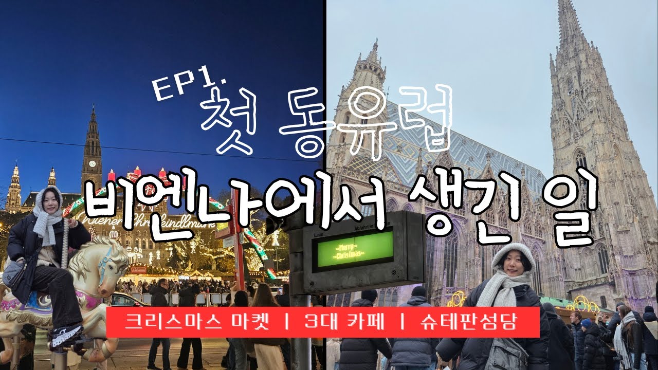 Ep1. 첫 동유럽 비엔나에서 생긴 일 l 크리스마스마켓 꿀팁ㅣ 3대카페 ㅣ 슈테판성당 ㅣ겨울유럽여행