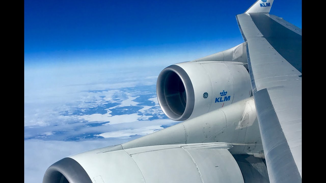 (HD) Full Flight - KLM Royal Dutch Airlines Boeing 747-400, AMS to Chicago O'Hare Int'l Airport