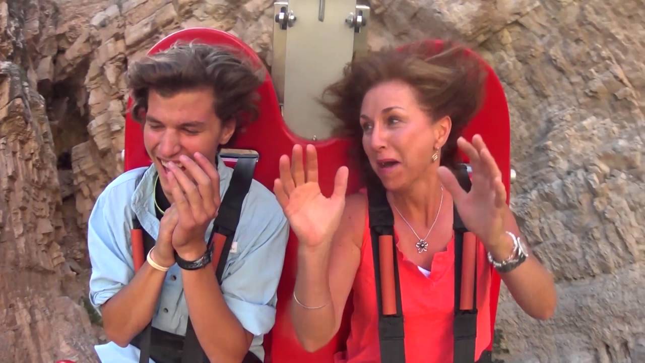 AM@CM on the Terrordactyl at Cave of the winds.