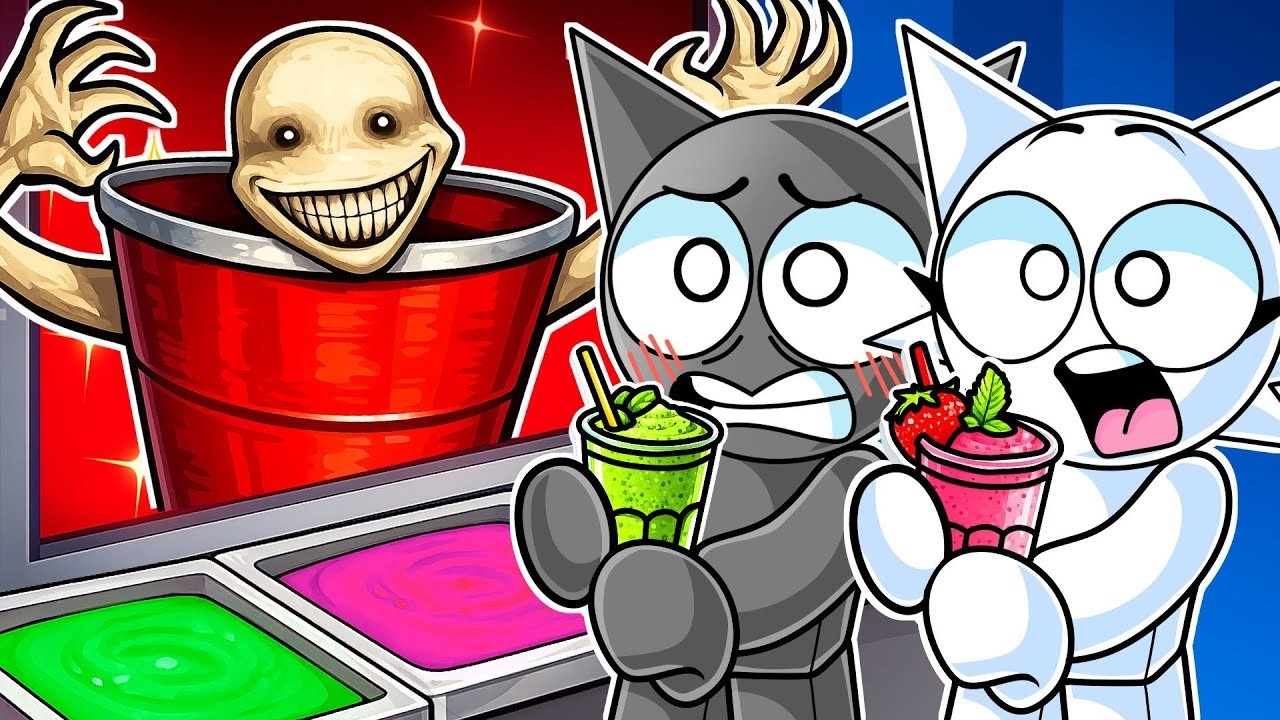 Working at a SCARY SMOOTHIE SHOP in Roblox
