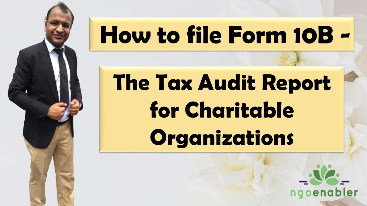 How to file Form 10B on new Income Tax Portal
