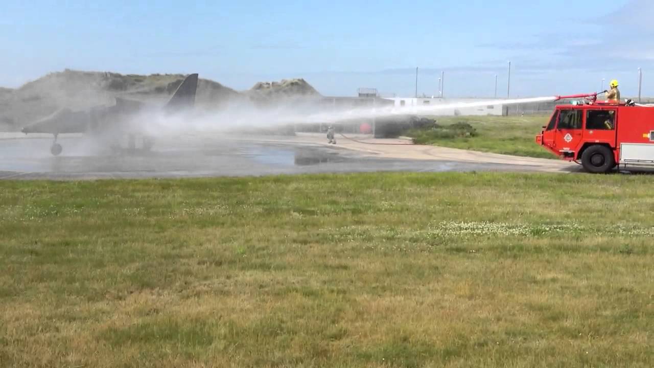 RAF Valley - Firefighter Faceplant