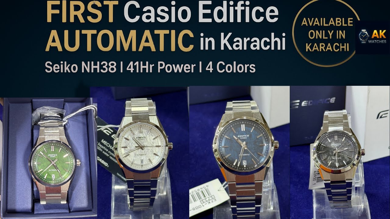 Casio’s FIRST Automatic Edifice Watch Is Finally Here — And It’s ONLY in Karachi!