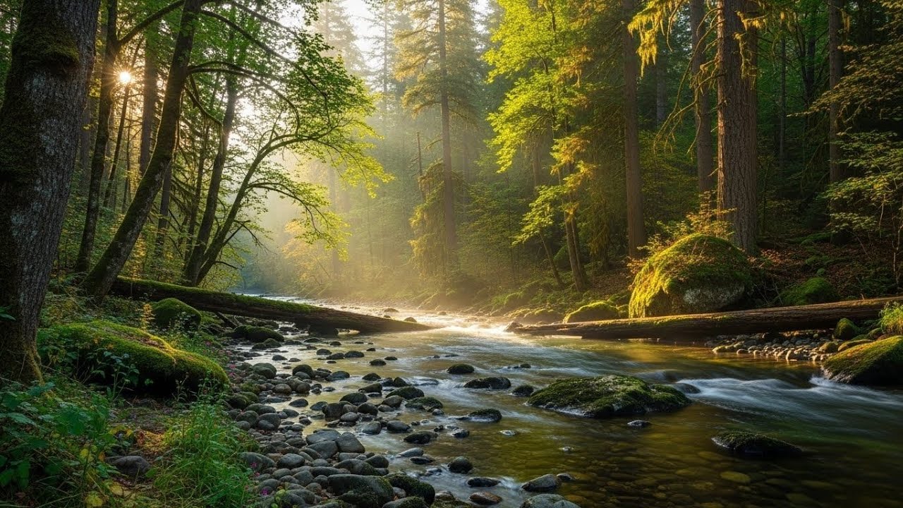 Tranquil River Ambience 🌊 Soothing Water Flow for Meditation and Calm Mind #1994