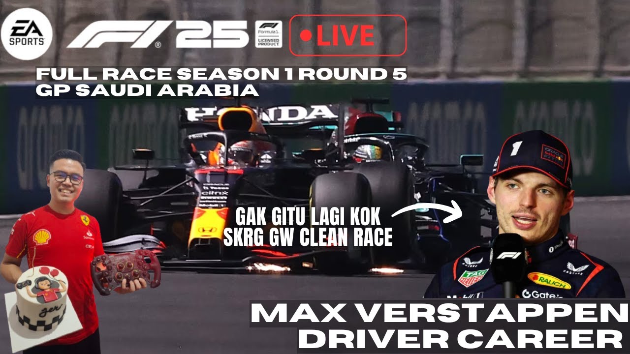 Max Verstappen Driver Career Season 1 Eps 5 FULL RACE (F1 25 Gameplay Indonesia)