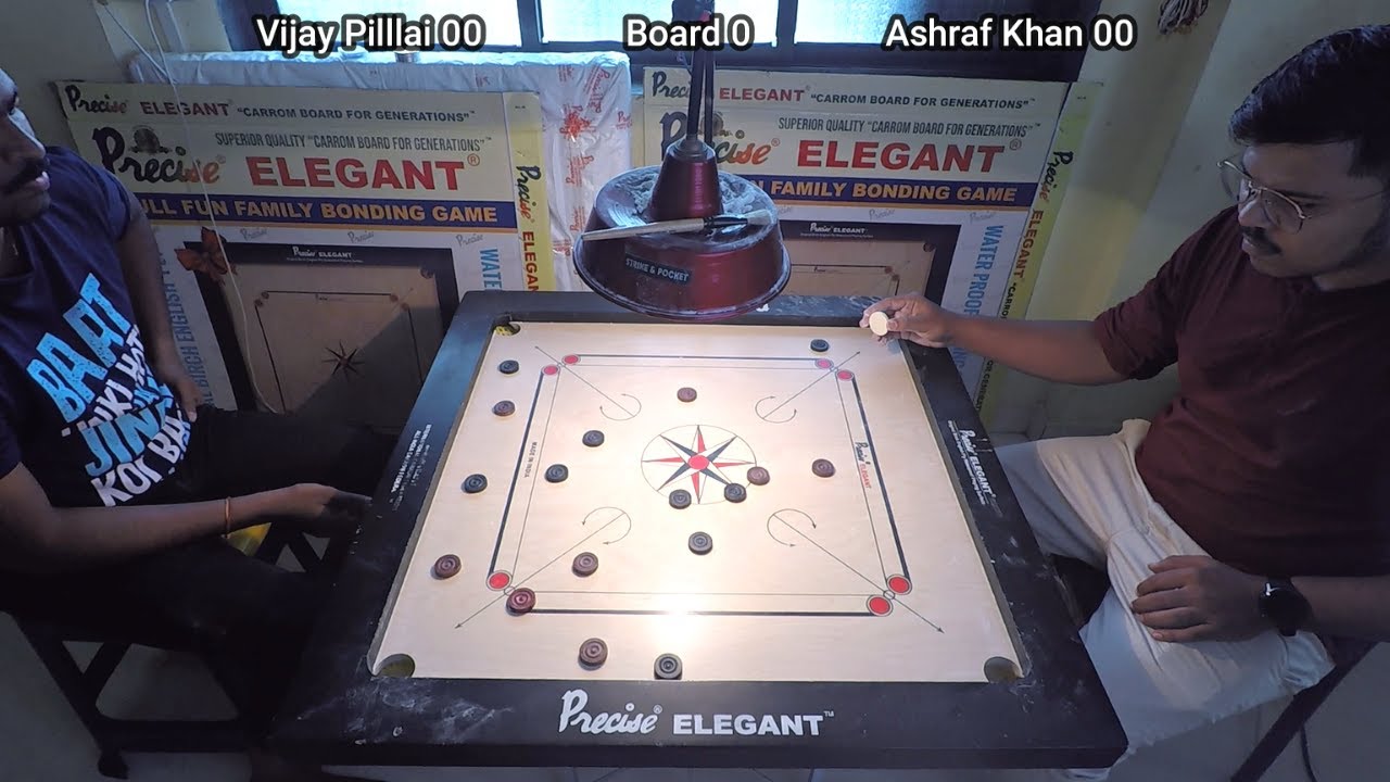 Carrom Match Ashraf Khan vs Vijay Pillai Set-1
