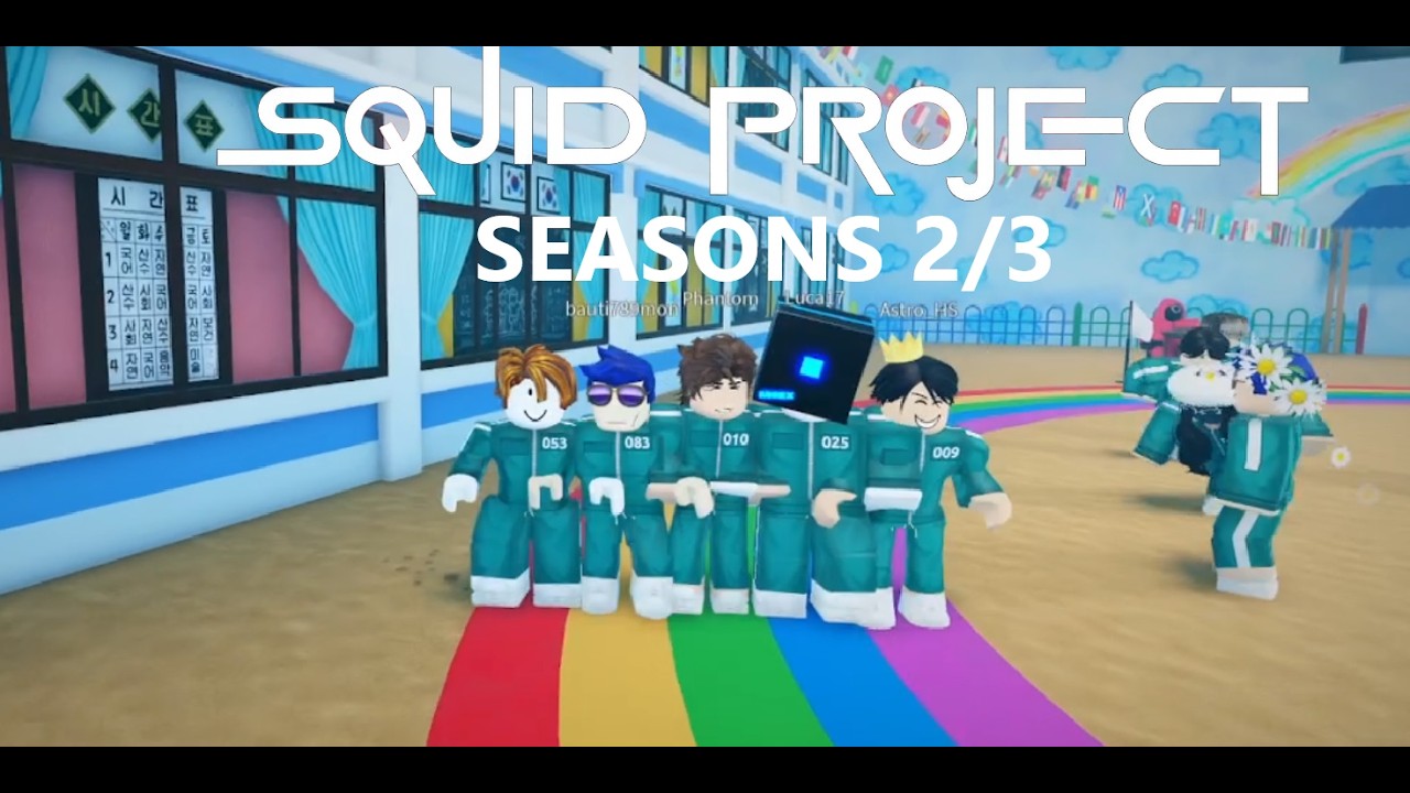 Roblox Squid Project Seasons 2/3 gameplay I Full walkthrough (no commentary)