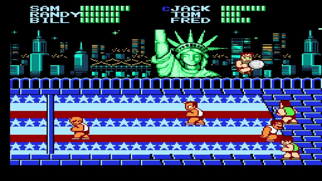 Super Dodge Ball for NES full world cup series.