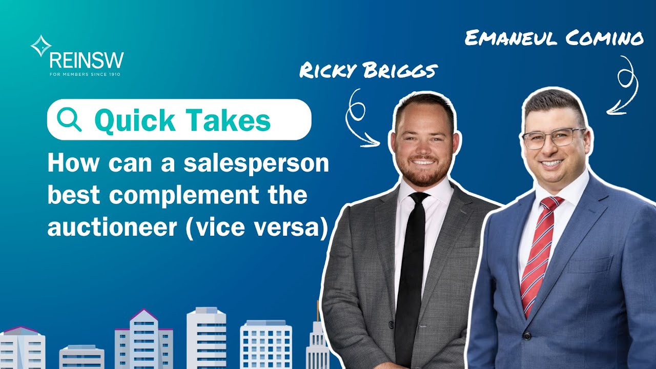 Quick Takes | How can a salesperson best complement the auctioneer (vice versa)