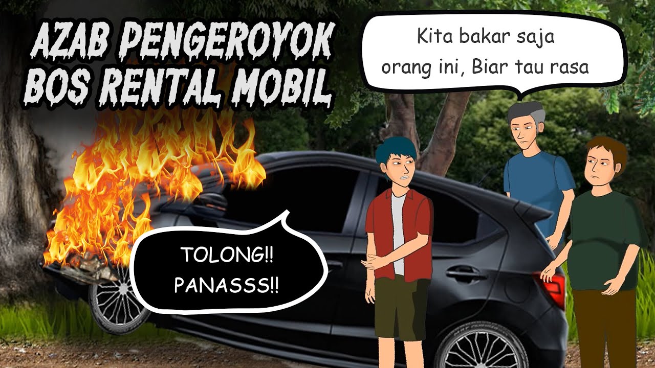 Azab Pengeroyok Bos Rental Mobil - Animasi Azab | Kartun Horor