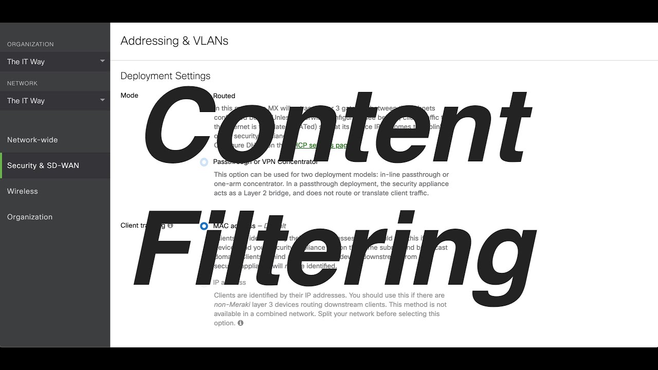 [HOW] to configure Content Filtering in a Cisco Meraki Appliance MX using the Meraki Dashboard