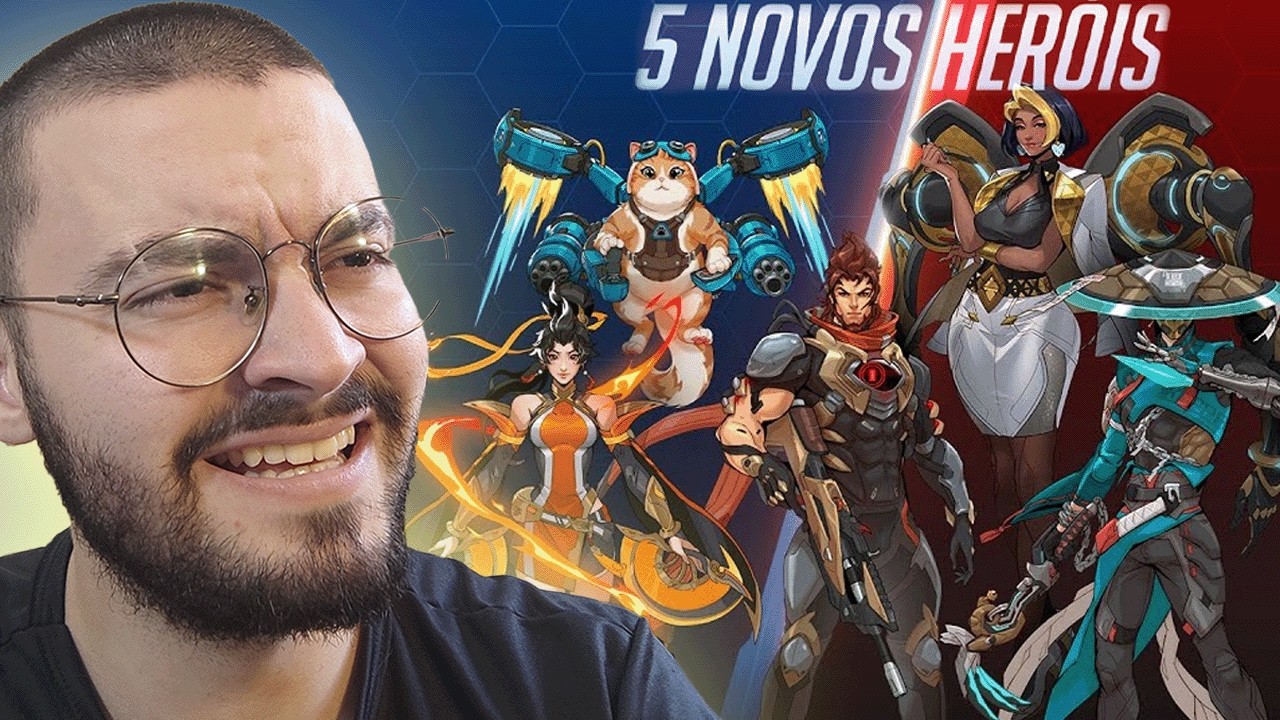 REAGINDO aos 5 NOVOS HERÓIS e ao Passe de Batalha | Overwatch