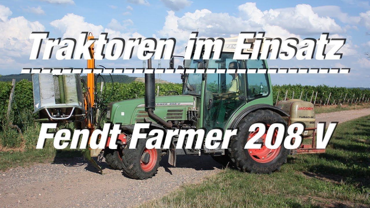 Traktoren im Einsatz: Fendt Farmer 208 V beim Entlauben (FULL HD Film)