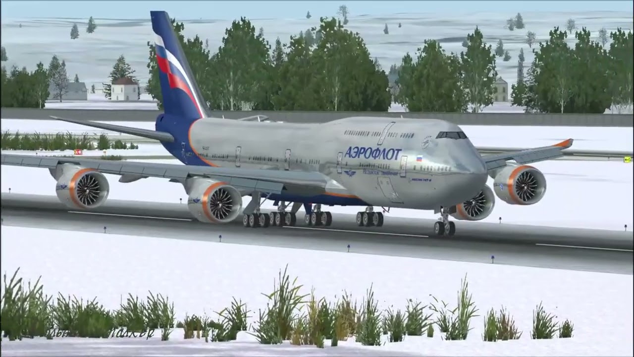 Вот такая необычная модель Боинг- 747/8 от Rico для FSX