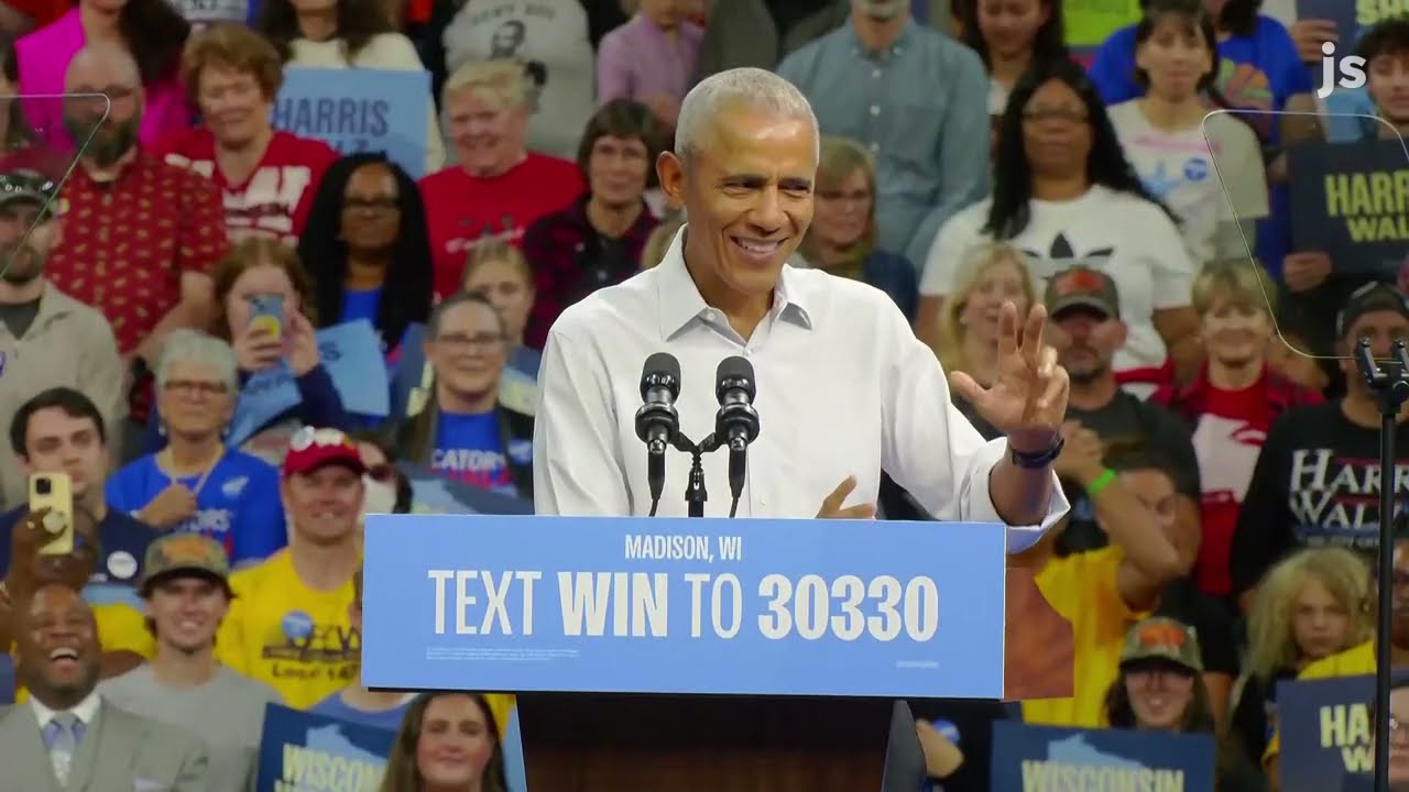 Barack Obama roasts Donald Trump for 'hawking merchandise' like bibles, watches, gold sneakers