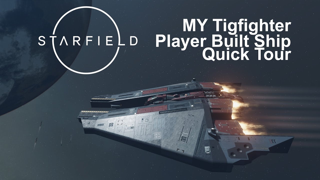 STARFIELD | MY Tigfighter - Player Built Ship - Quick Tour | PC &bull; RTX3080 Ti #starfield
