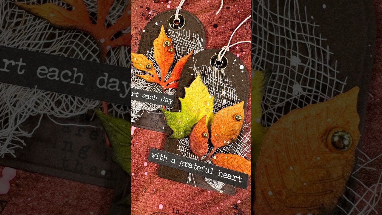 Easy fall leaves for mixed media amd cards!