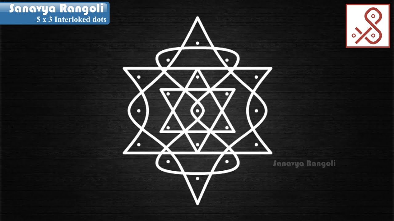 creative and attractive sikku kolam || Step by step tutorial || Chukka muggu || Melikala muggu