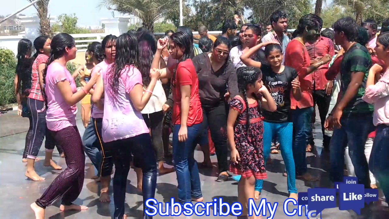 Holi celebration in Hyderabad || Telangan News || @apknewslive