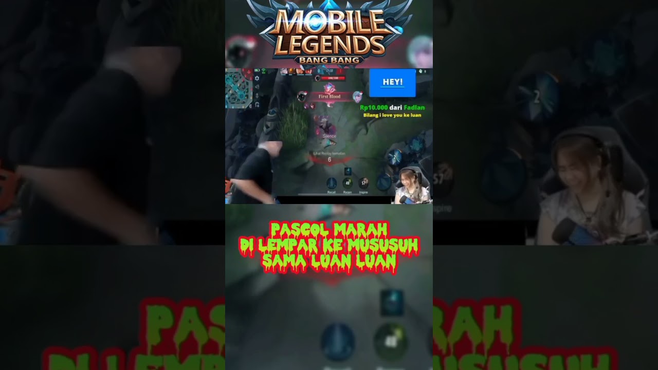 pascol marah di lempar ke musuh sama luan luan #shorts #mlbb #fyp #vidiolucu #mobilelegends