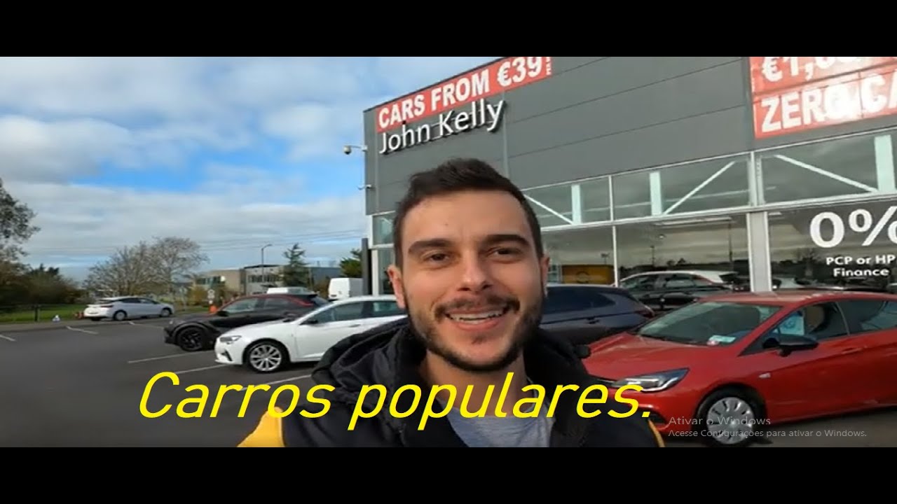 Preço de carros populares na Irlanda.