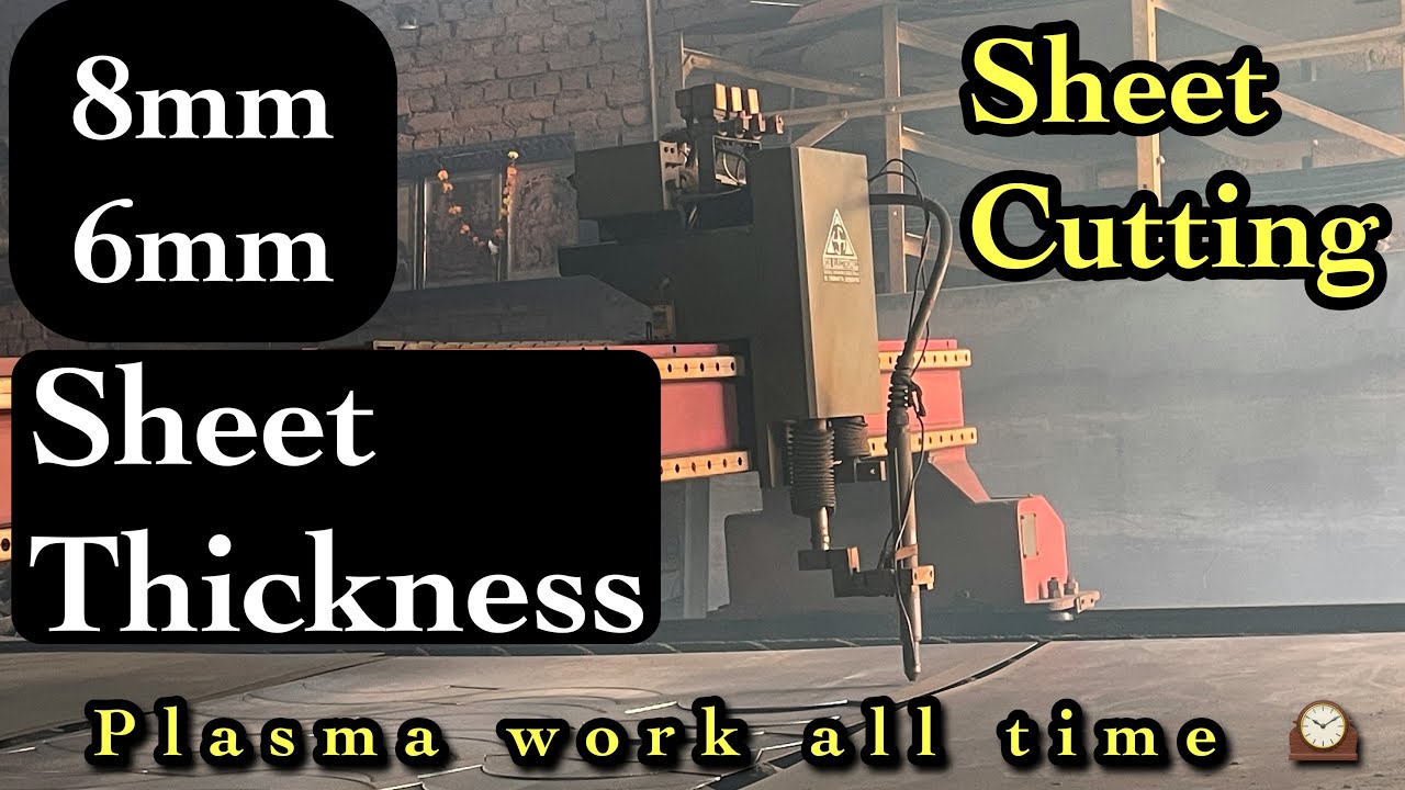 प्लाज्मा में जादा मोटाई की शीट कैसे काटें || jada thikness kee sheet ise kate || plasma cutting 2025