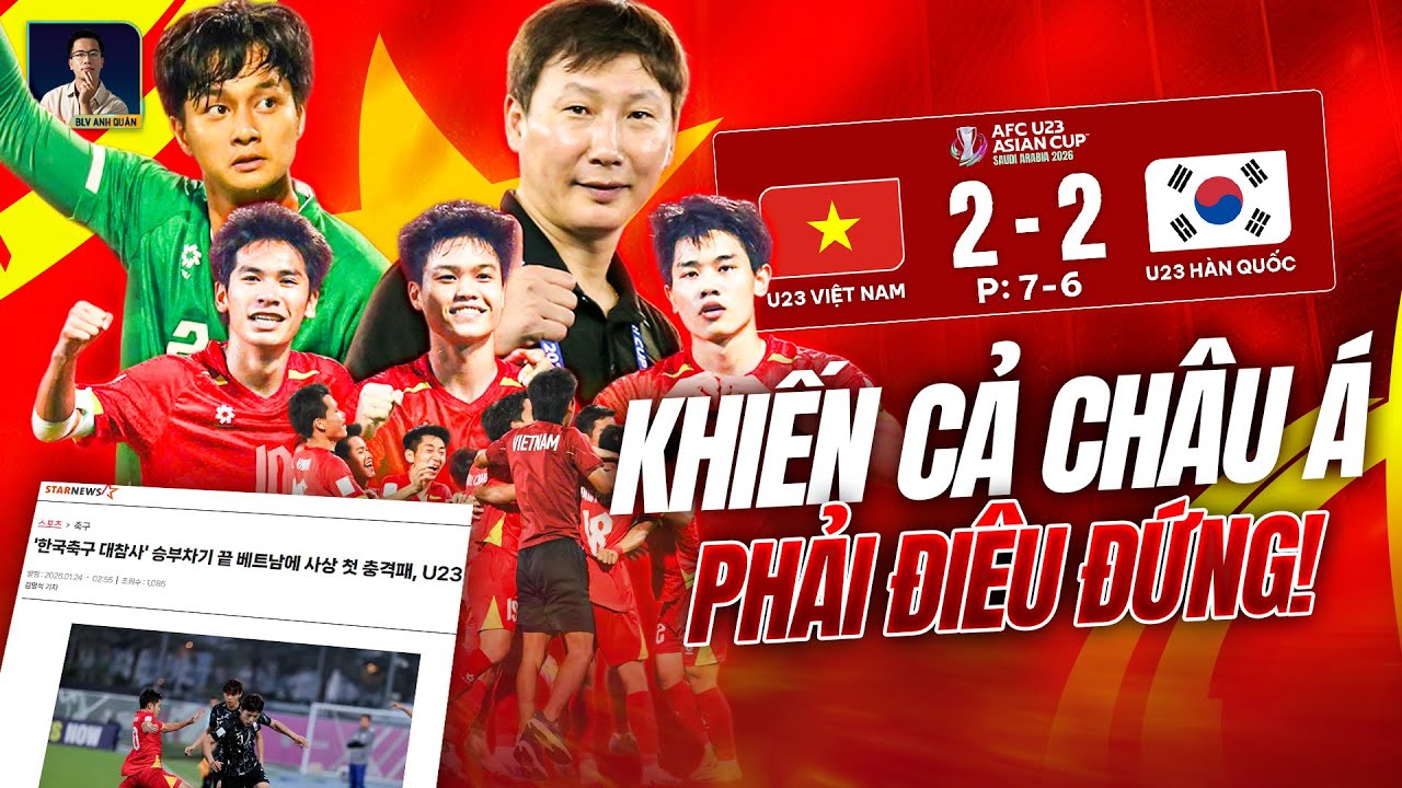 BÁO HÀN SỐC NẶNG GỌI THẲNG ‘THẢM HOẠ’, TRUNG QUỐC KINH NGẠC KHI U23 VIỆT NAM HẠ GỤC U23 HÀN QUỐC